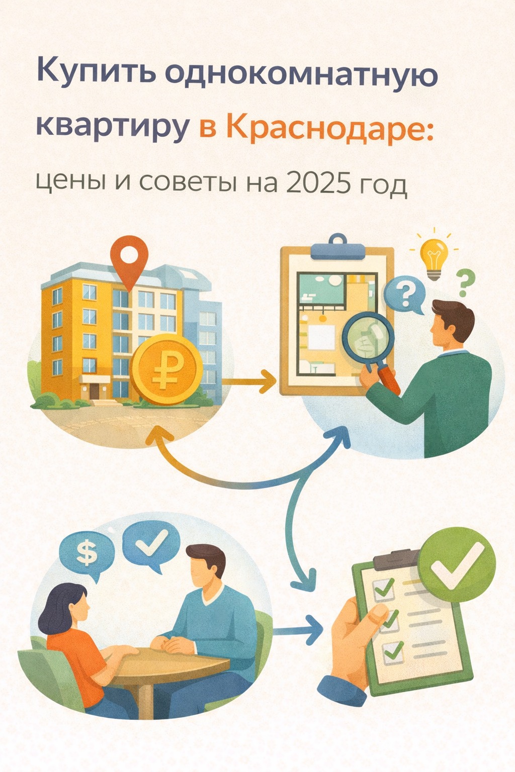 куплю 1 комнатную квартиру в Краснодаре