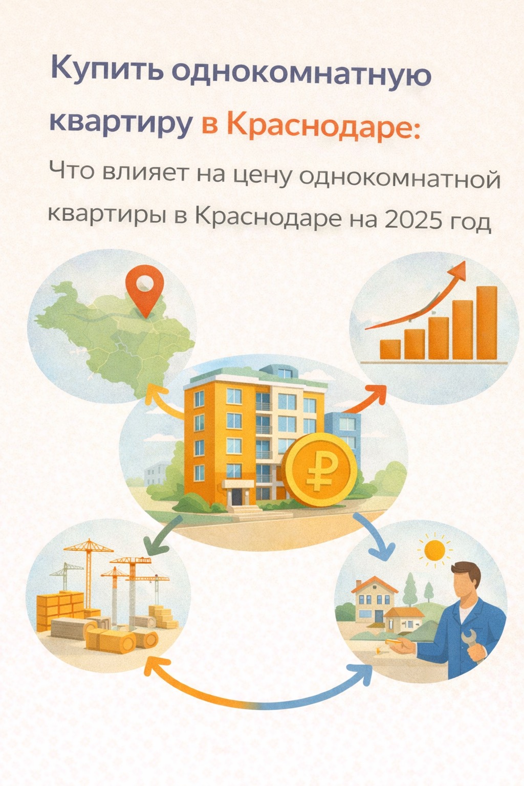 куплю 1 комнатную квартиру в Краснодаре